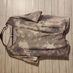 Maurices large Tie dye front knot blouse